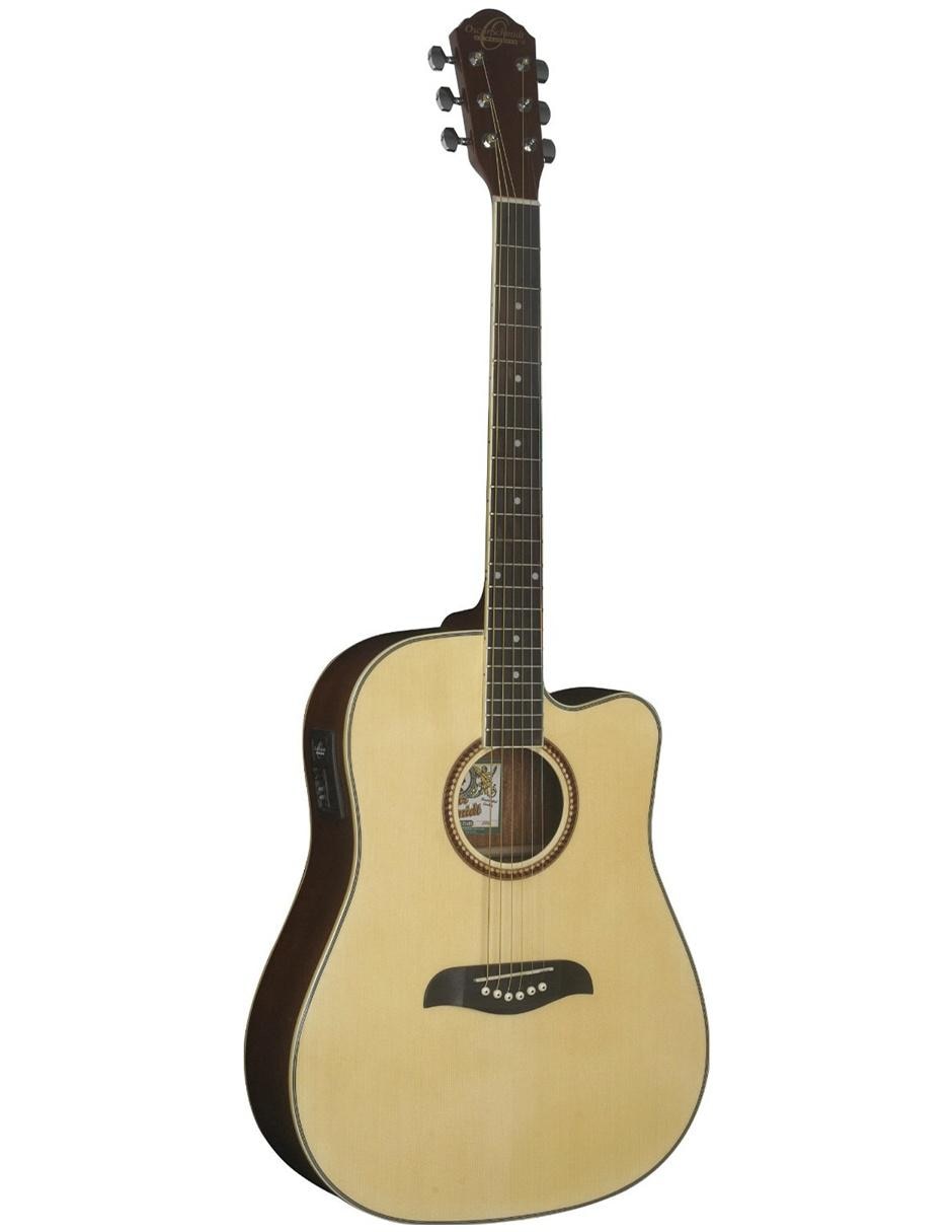 OSCAR SCHMIDT by Washburn Dreadnought A/E 12-String Cutaway Guitar - White  - Olvera Music