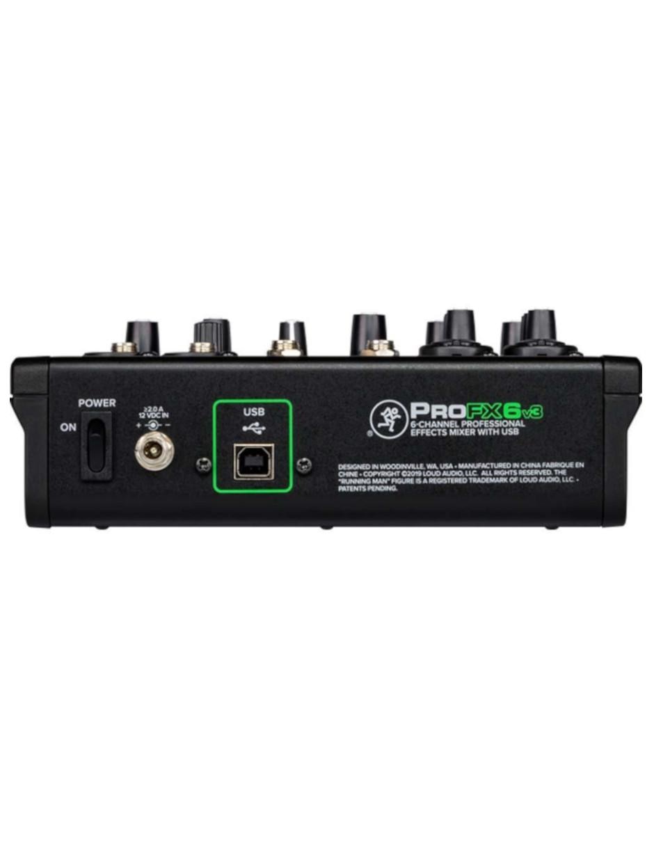 Mezcladora ProFX6v3 de 6 canales con FX 3