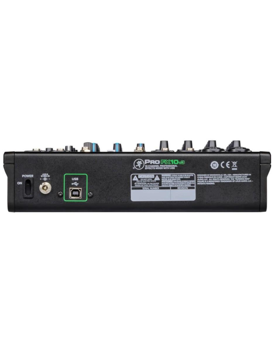 Mezcladora PROFX10V3 de 10 canales con FX 3