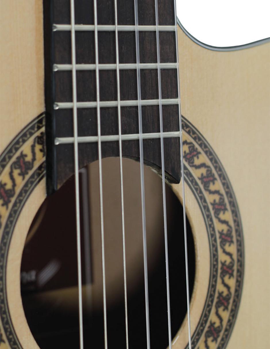 Guitarra acústica clásica ua-2ceq 3