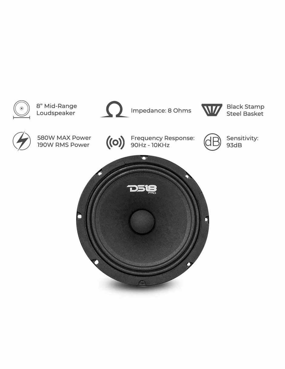 Bocina Pro-gm8 8 Open Show 580 Watts 8-ohm 1 Altavoz 2