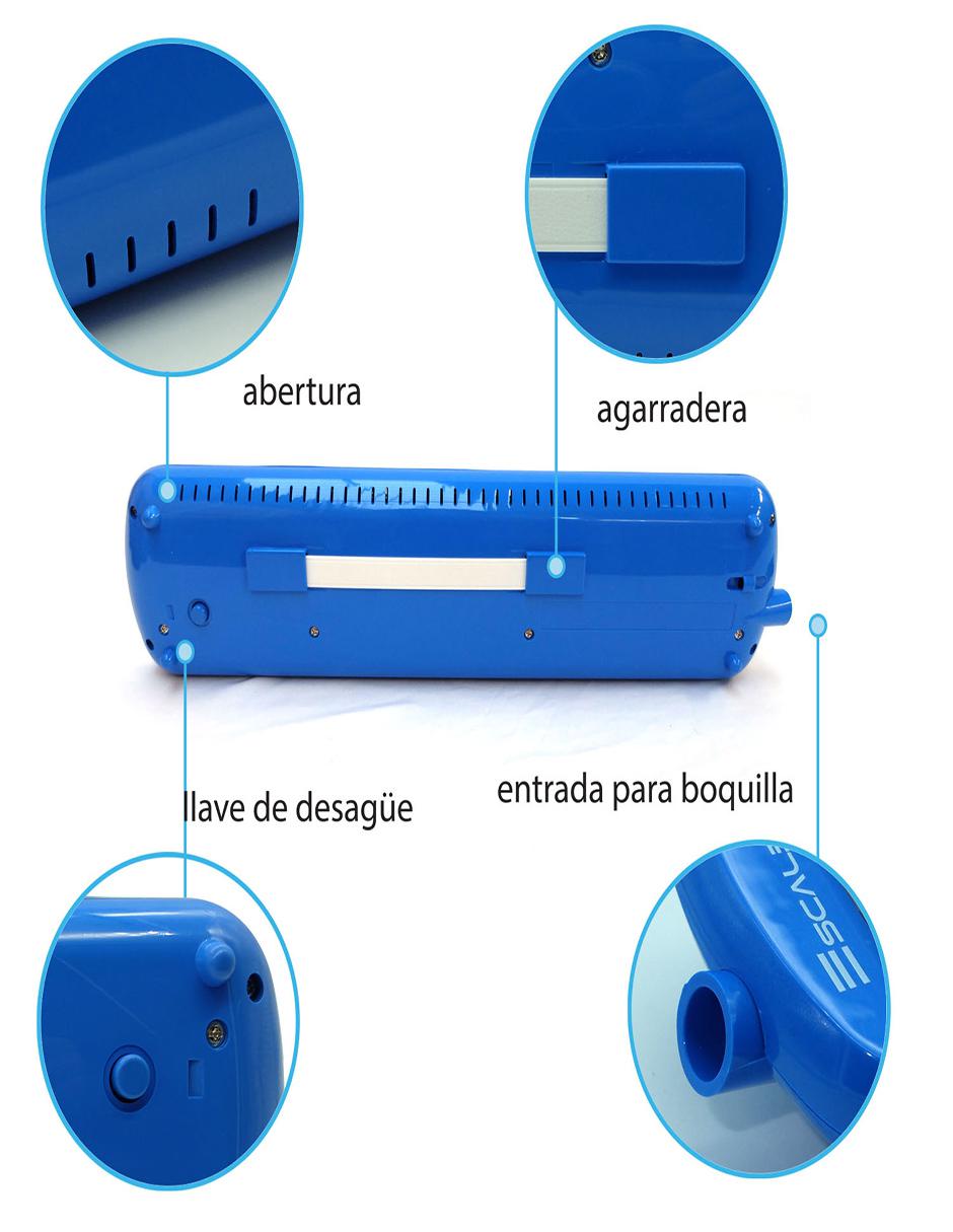 Melódica con 32 Teclas Escolar M3201-BL con Bolsa Suave 6