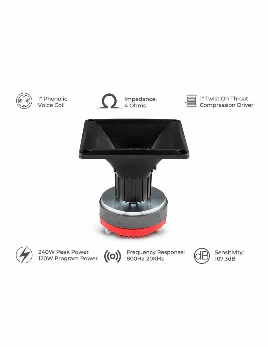 Bobina de Voz PRODR1P 1 Twist On Throat Driver de compresión con fenólica de 1 pulgada 2