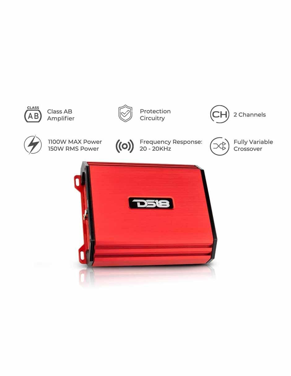 Amplificador S-1600.2/RD de 12 V 2