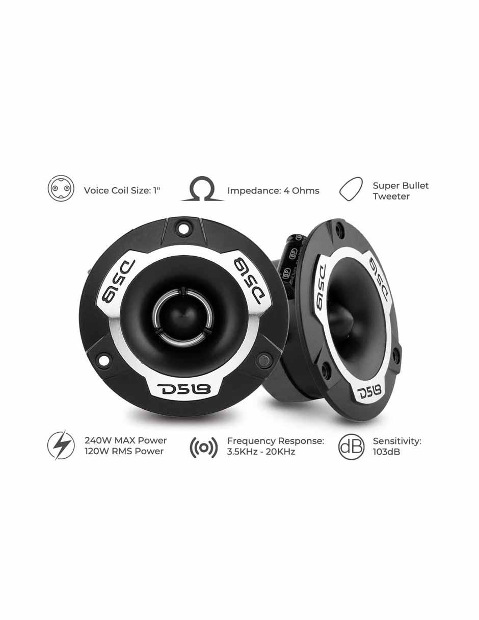 Amplificador PROTWX1 Super Tweeter en plata 1 pulgadas 240 W Max 2