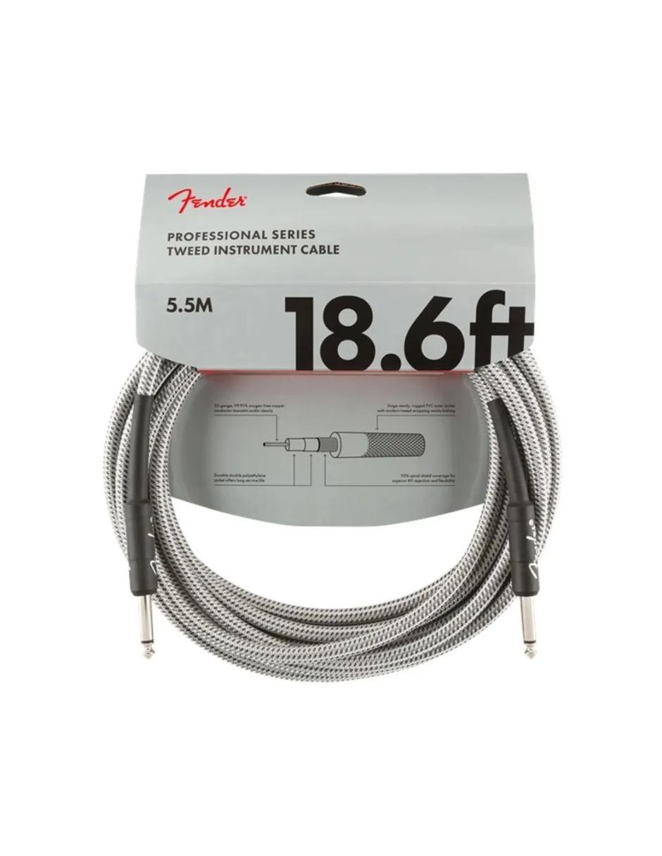 Cable para Guitarra Eléctrica Profesional White Twed