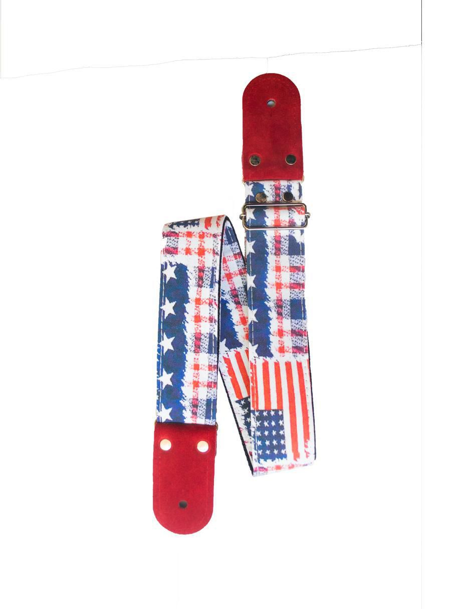 Correa para guitarra o bajo Bandera USA