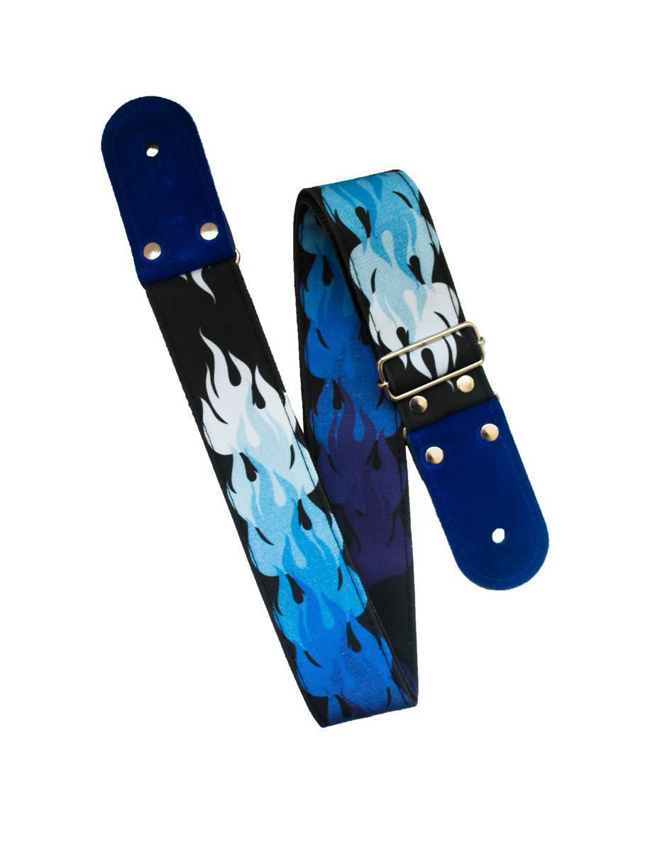 Correa para guitarra o bajo Flamas 2