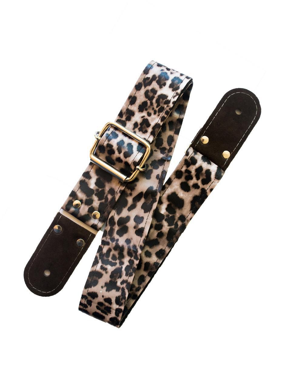 Correa para guitarra o bajo Safari Leopardo 2