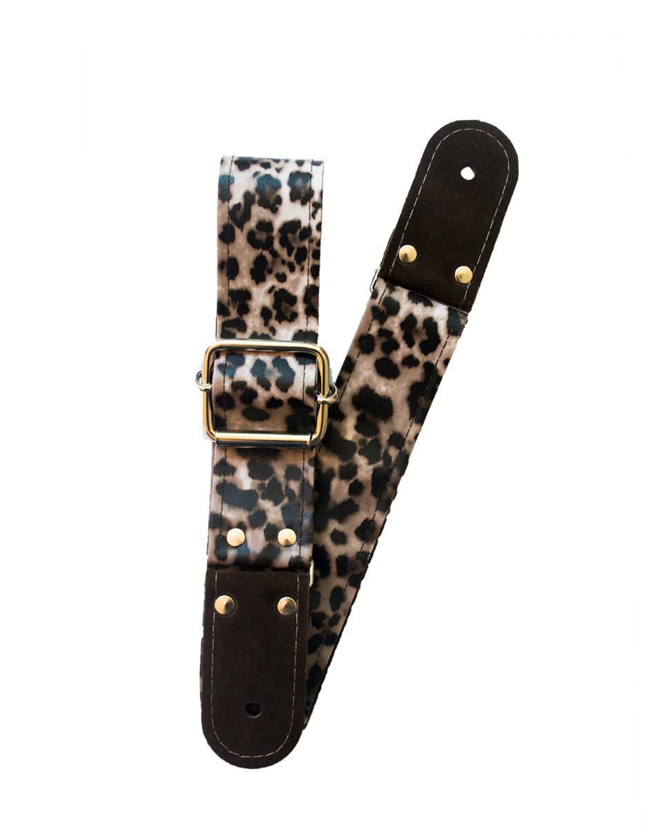 Correa para guitarra o bajo Safari Leopardo 3