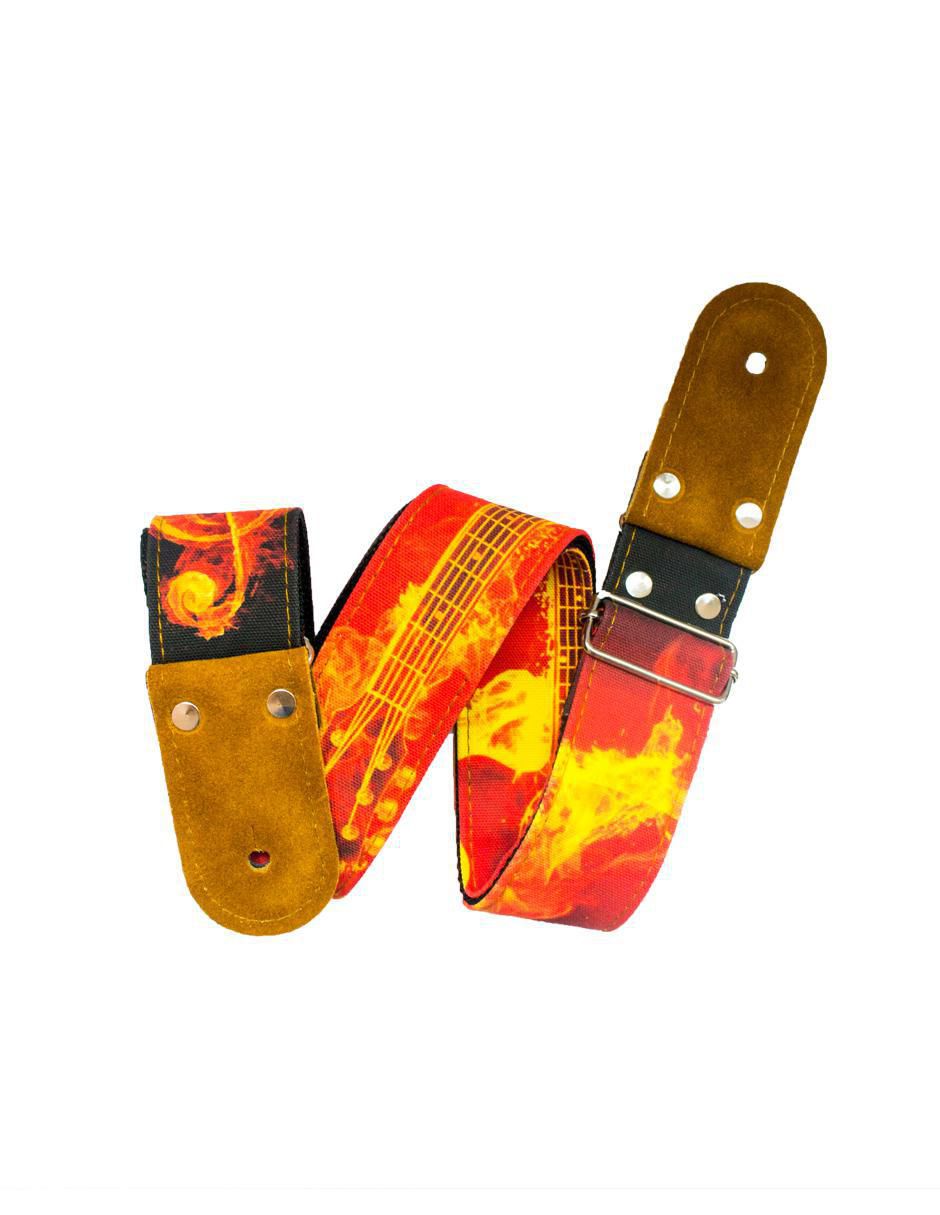 Correa para guitarra o bajo On Fire