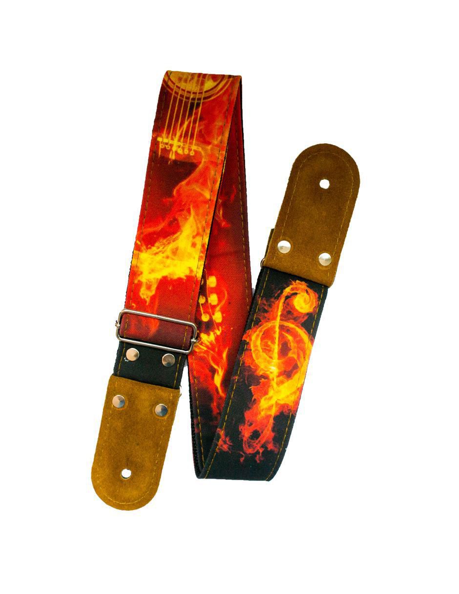 Correa para guitarra o bajo On Fire 3