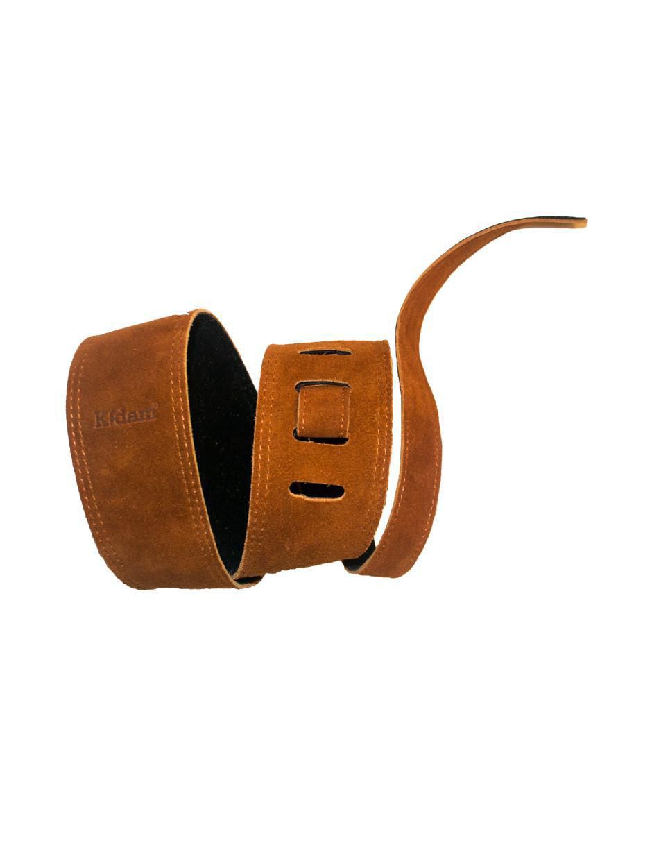 Correa para guitarra o bajo Kidam Piel gamuza