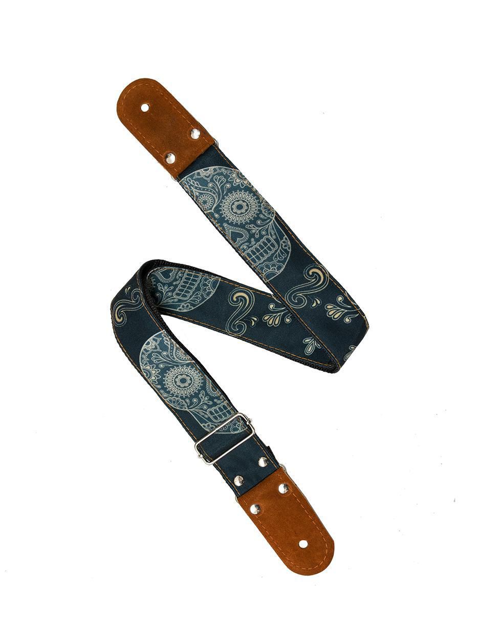 Correa para Guitarra o Bajo Calavera Mexicana 2