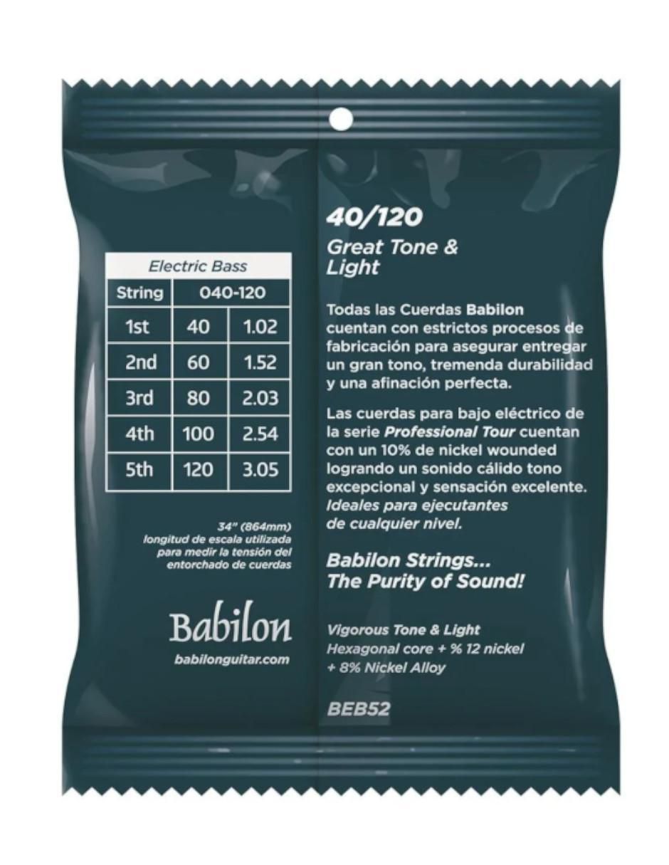 Set Cuerdas para Bajo BEB52/5S 2