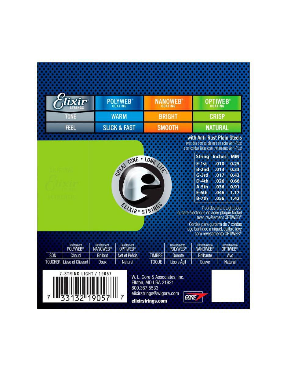 Set Cuerdas para Guitarra Eléctrica Electric Optiweb 19052 3