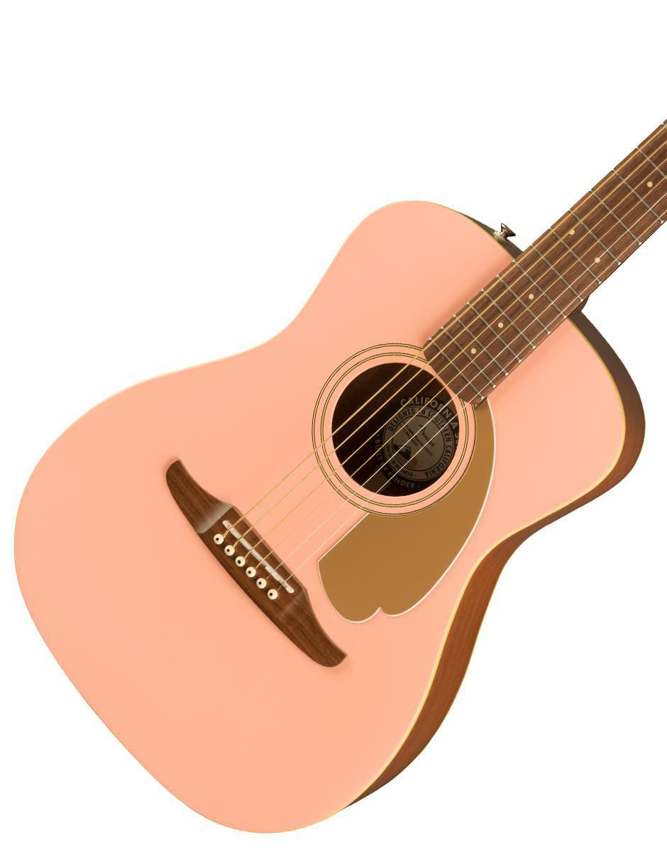Guitarra Electroacústica Fender FSR Malibu Player Shell Pink