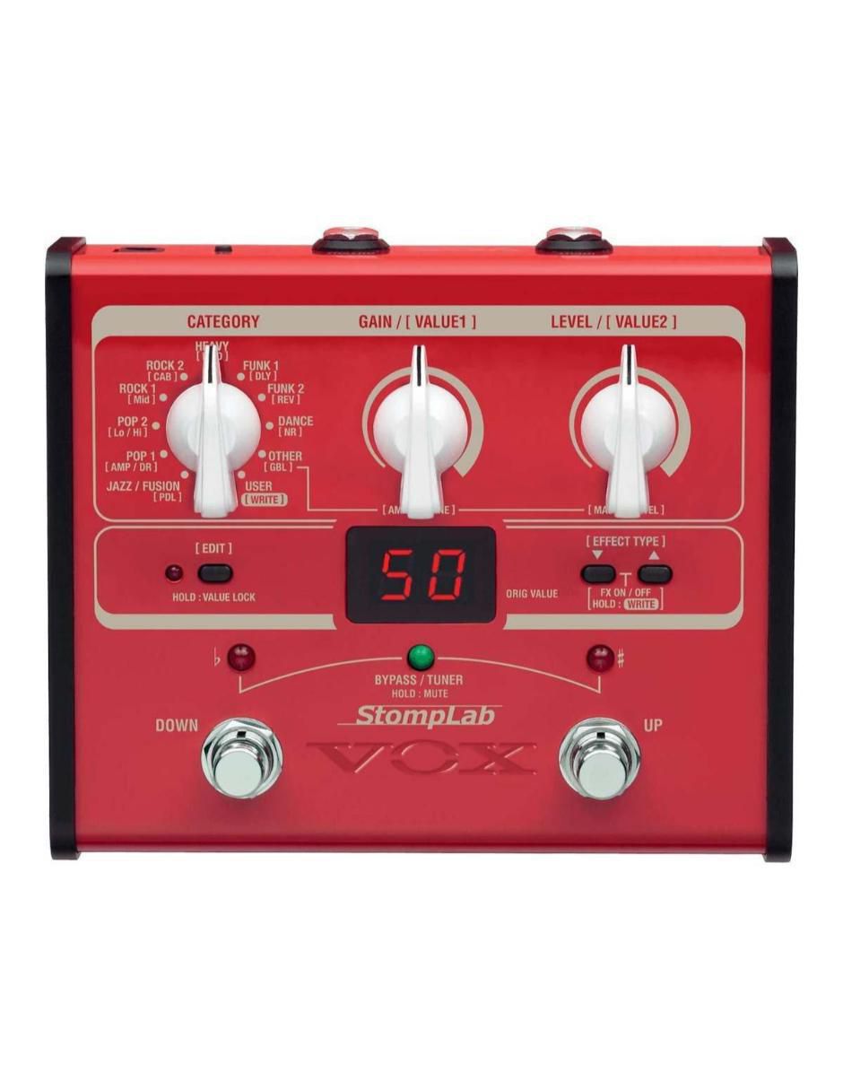 Pedalera de Efectos Bajo StompLab 1B SL 1B Pedalera de Efectos Bajo StompLab 1B SL 1B