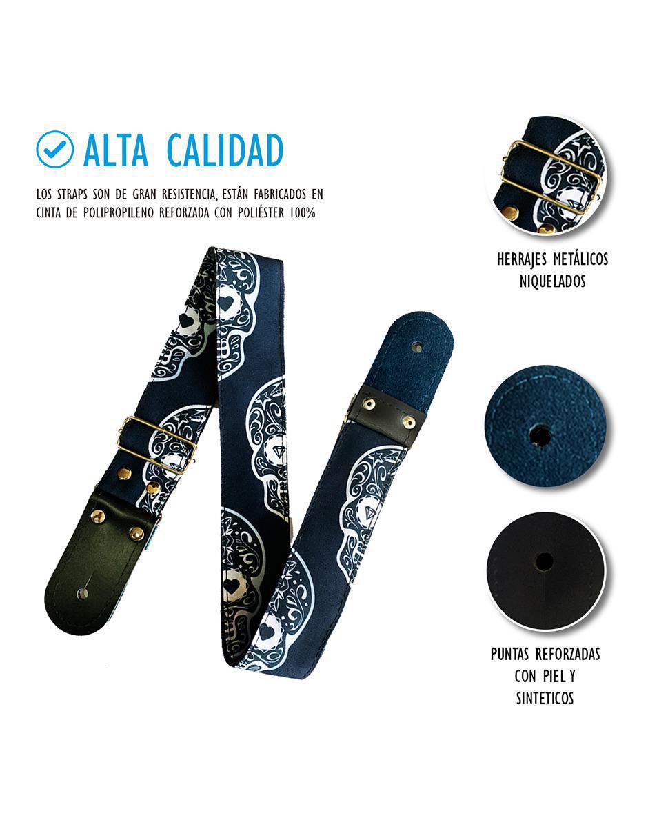 Tahalí Guitarra Acústica Calaveras 2