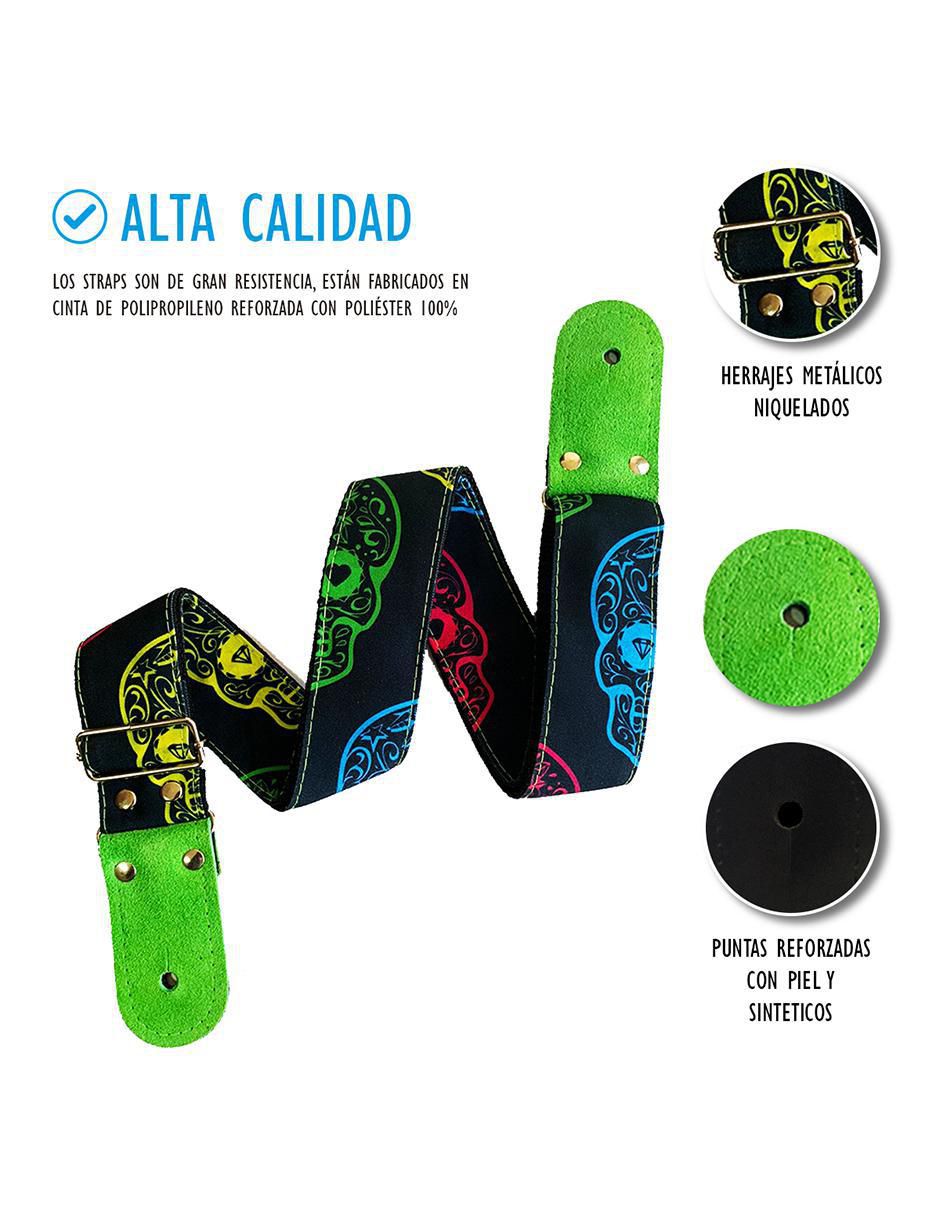 Tahalí Guitarra Acústica Calaveras 2