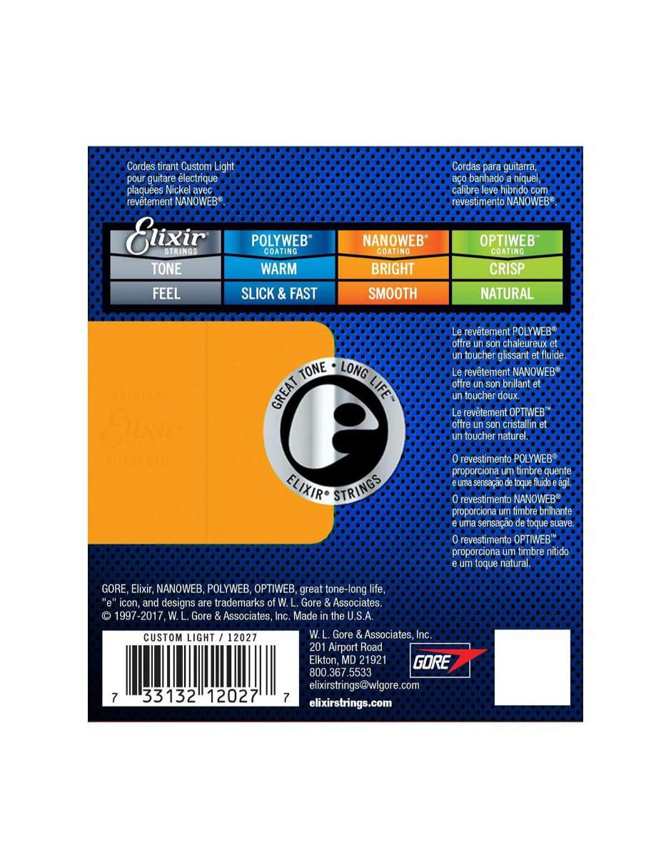 Set Cuerdas Guitarra Eléctrica Nanoweb 12027 3