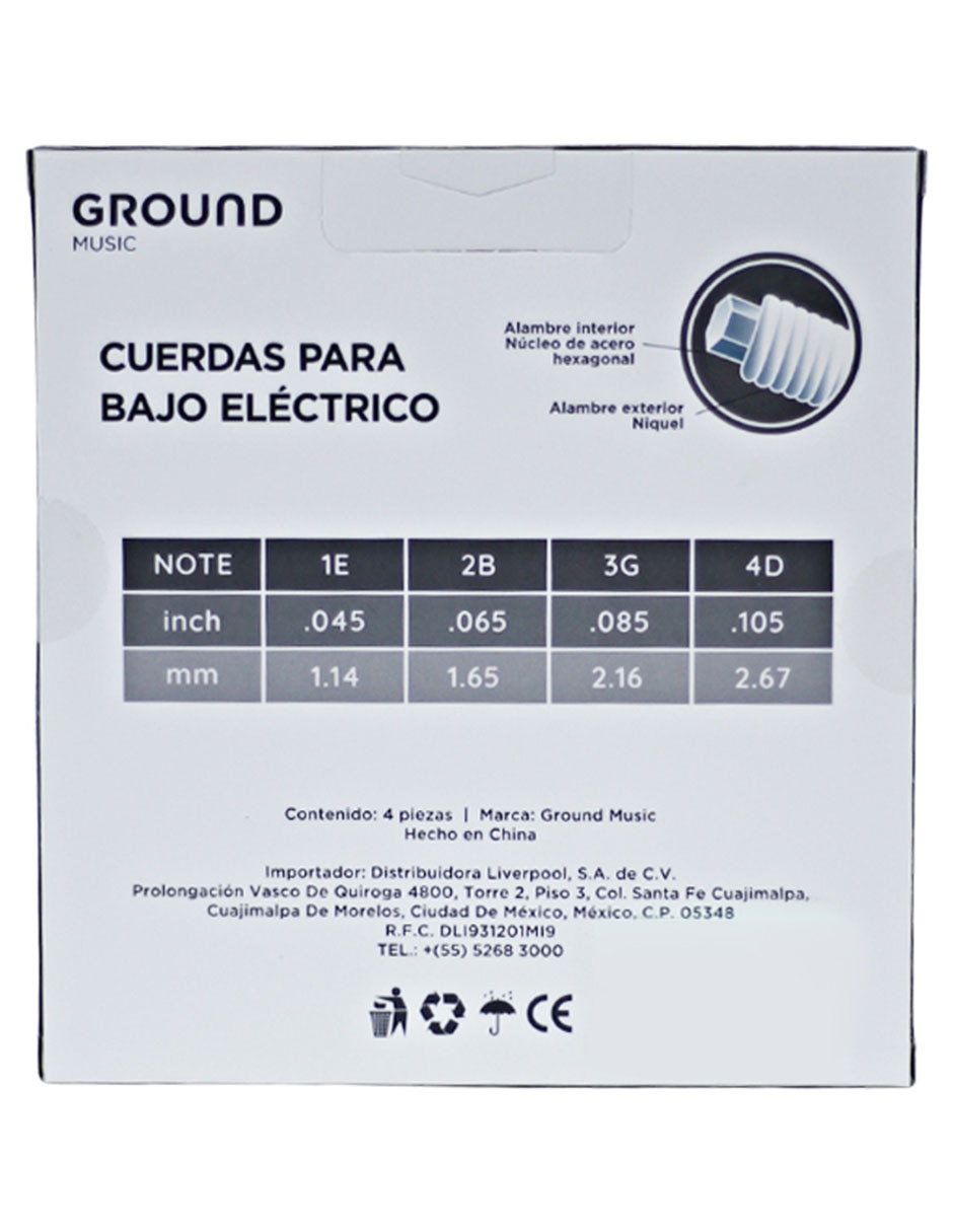 Set cuerdas para bajo 2