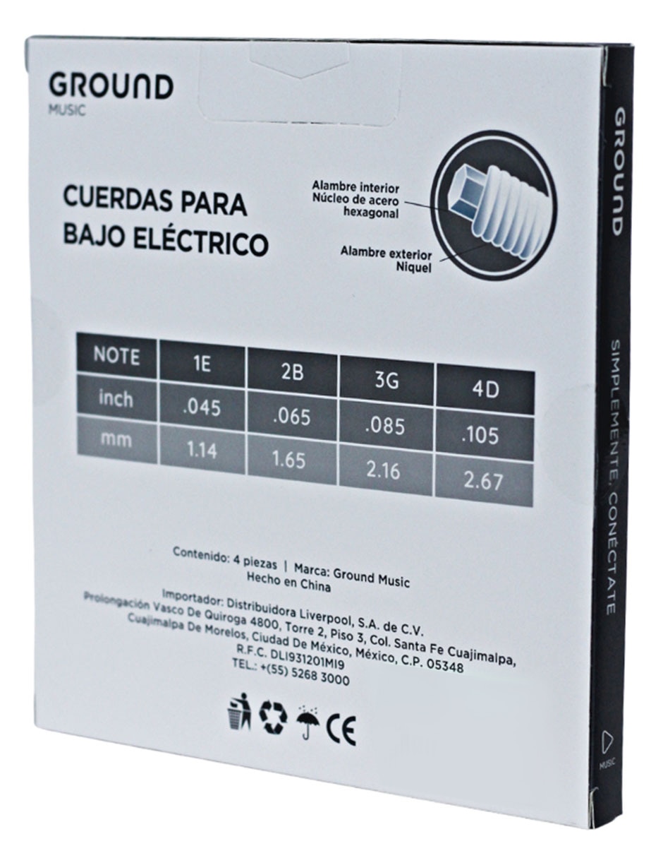 Set cuerdas para bajo 5