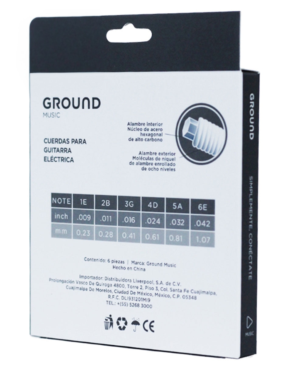 Set cuerdas para guitarra eléctrica 6