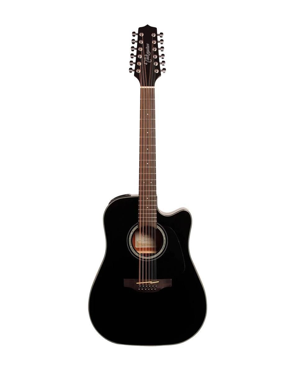Guitarra acústica dreadnought cutaway gd30ce-12 blk 1
