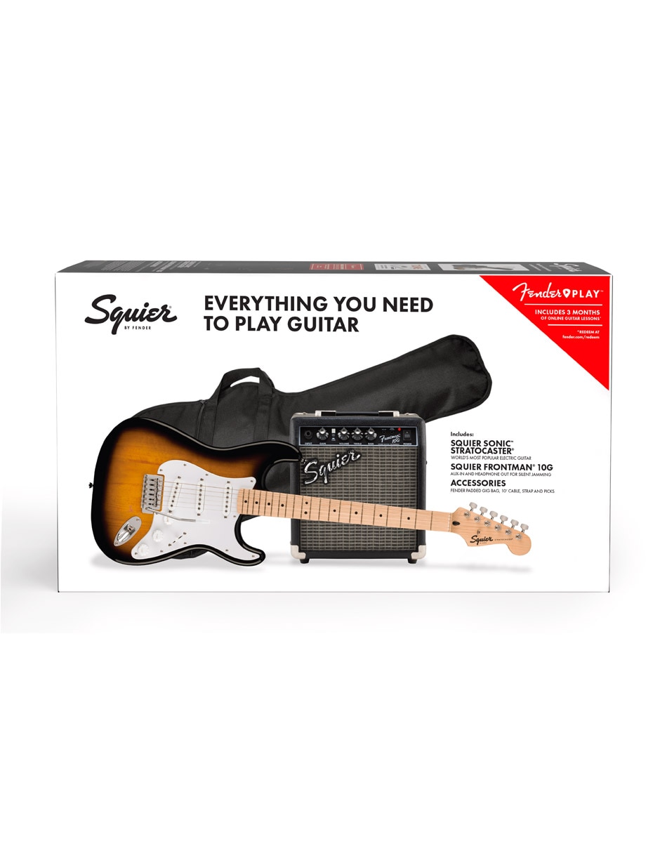 Guitarra eléctrica Fender Squier Sonic Stratocaster Pack Sunburst 2