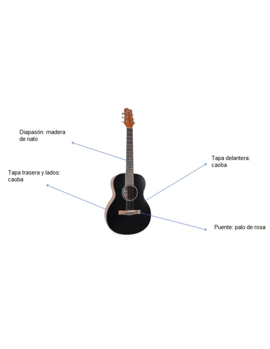 Guitarra acústica clásica ywcg-266ac 5