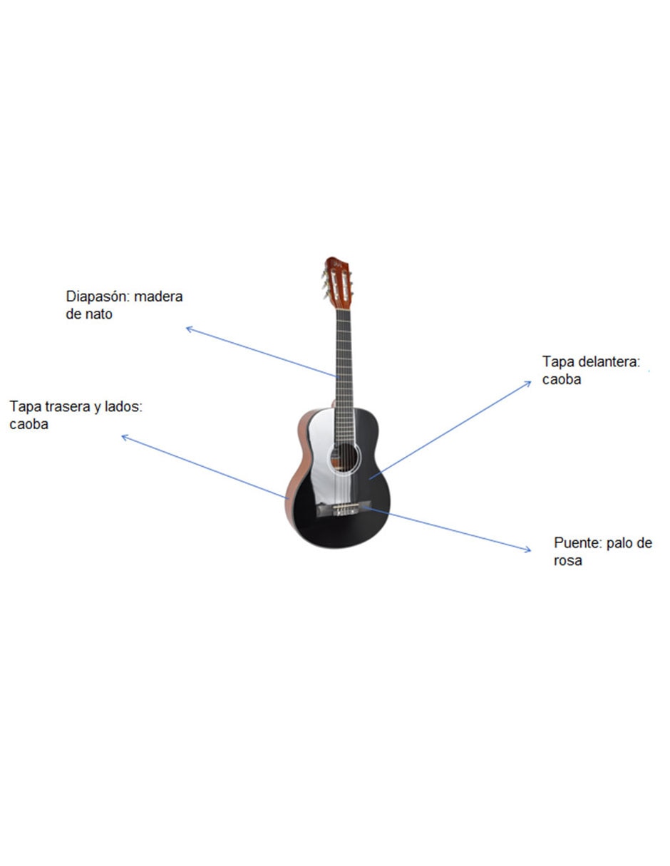 Guitarra acústica clásica ywcg-266cl 5