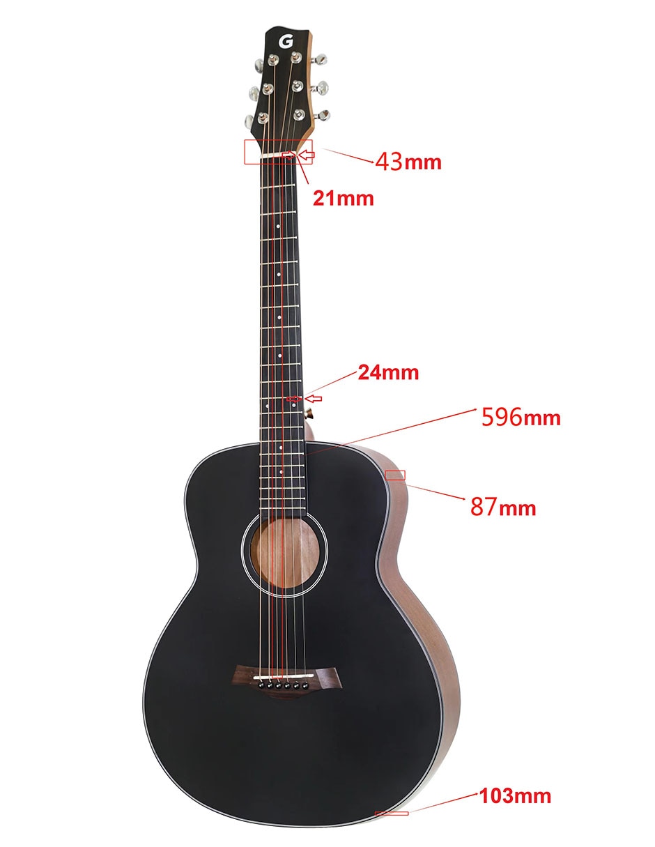 Guitarra acústica clásica gs-36 11
