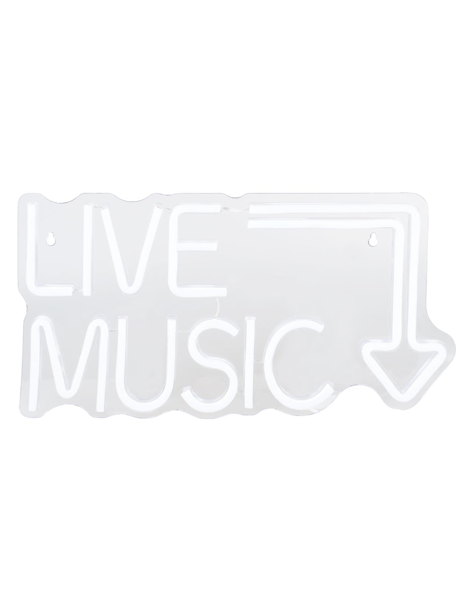 Lámpara neón LED Live Music