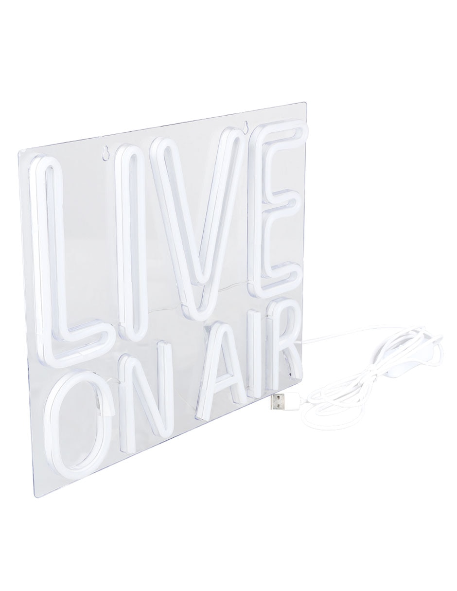 Lámpara neón LED Live on Air 2