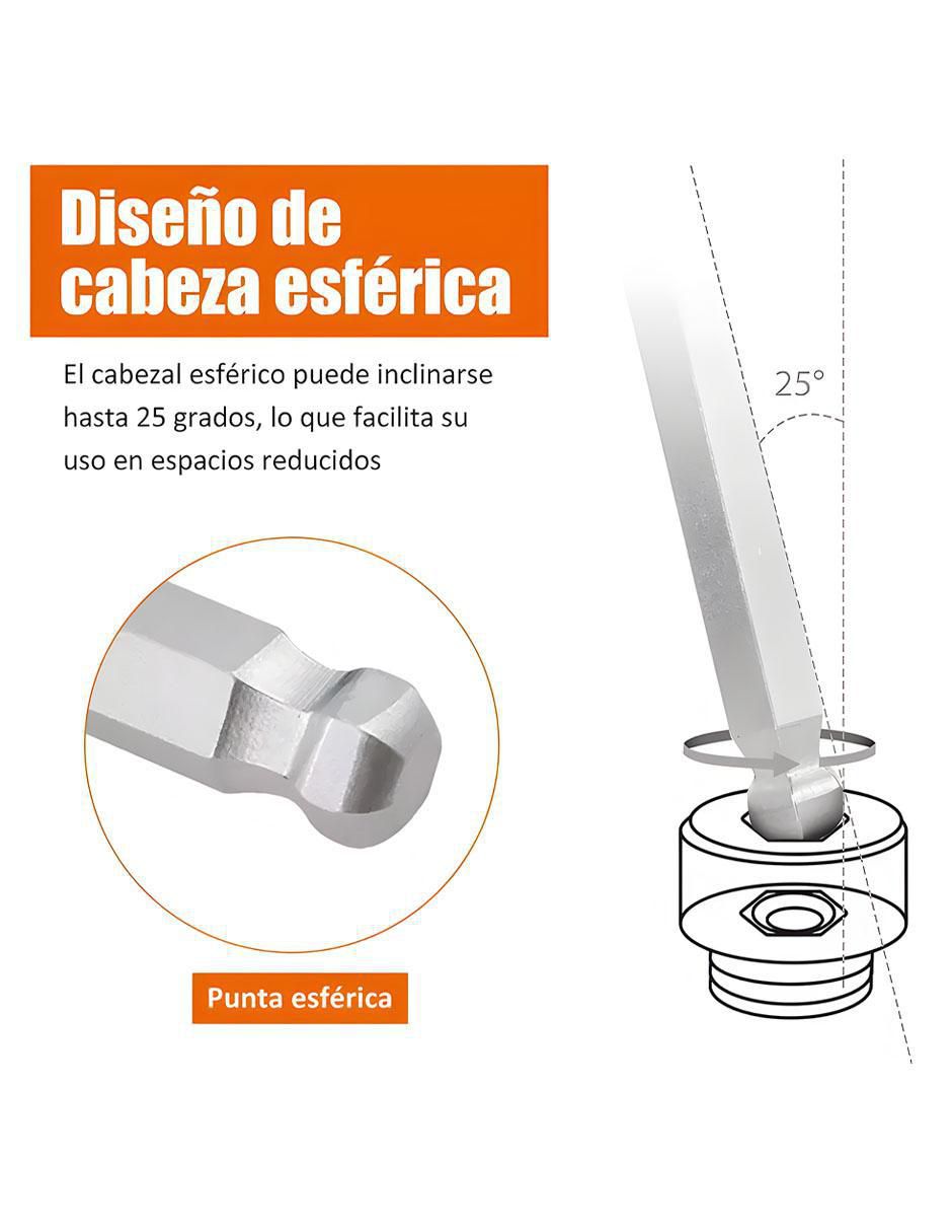 Llave allen punta hexagonal 3