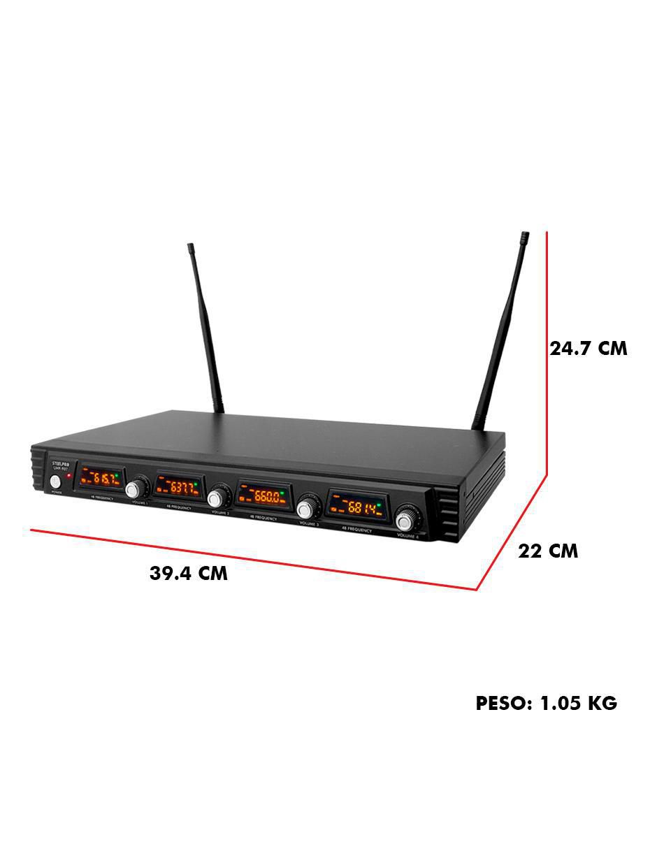 Micrófono profesional Inalámbrico uhf-907 5