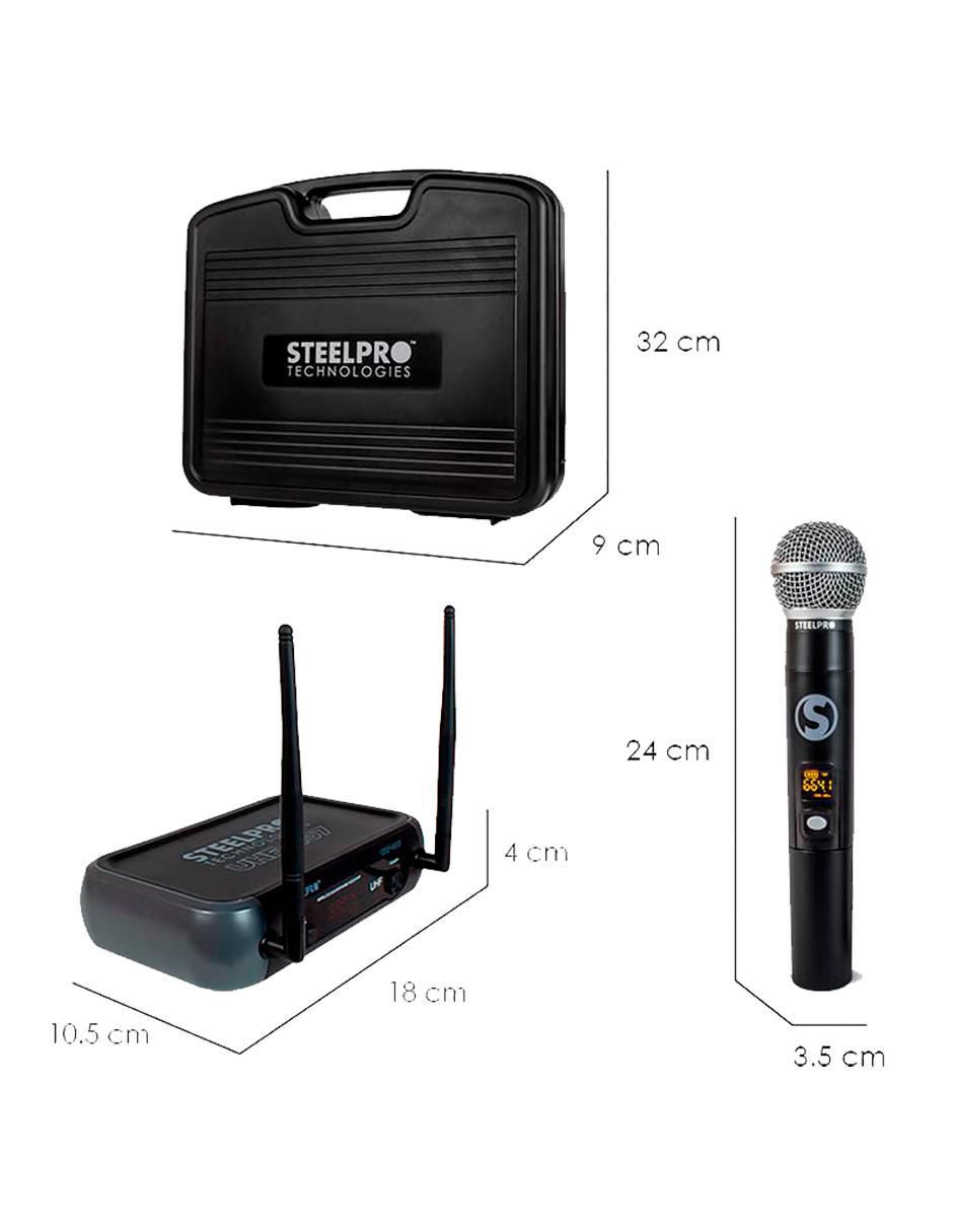 Micrófono profesional Inalámbrico uhf-607 3