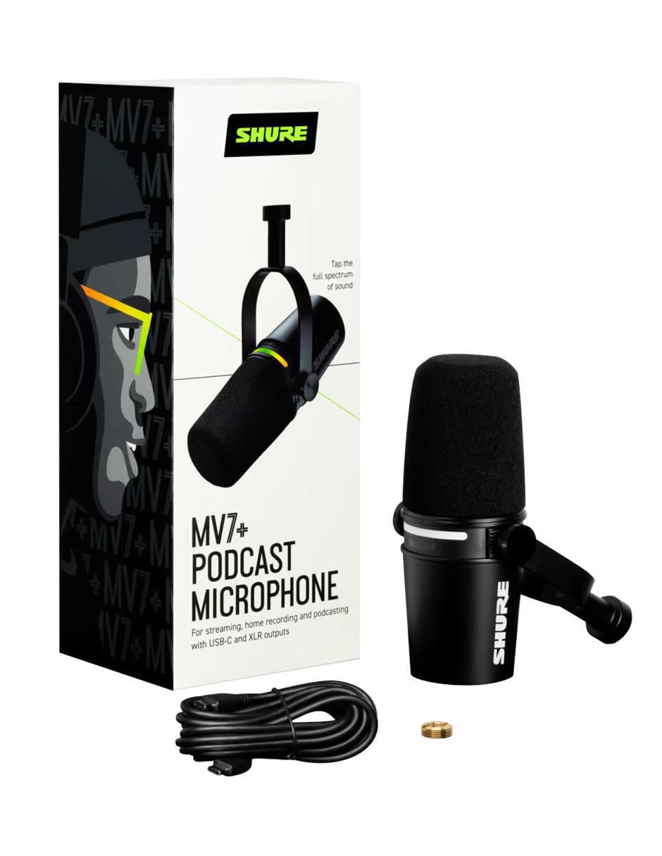 Micrófono portátil alámbrico mv7+ 4