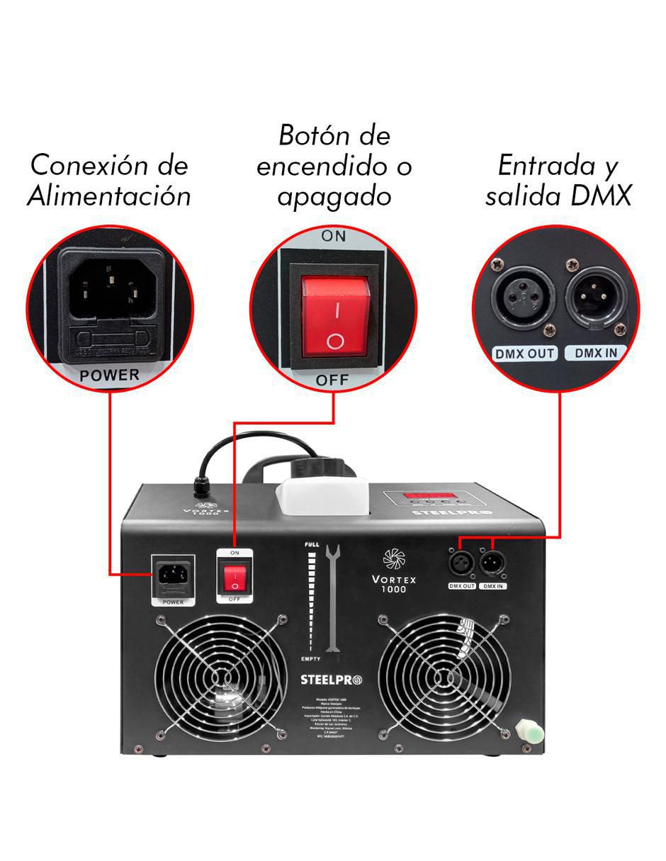 Máquina de burbujas Vortex 1000 2