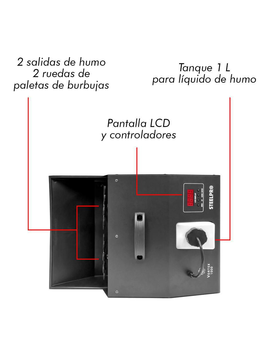 Máquina de burbujas Vortex 1000 4
