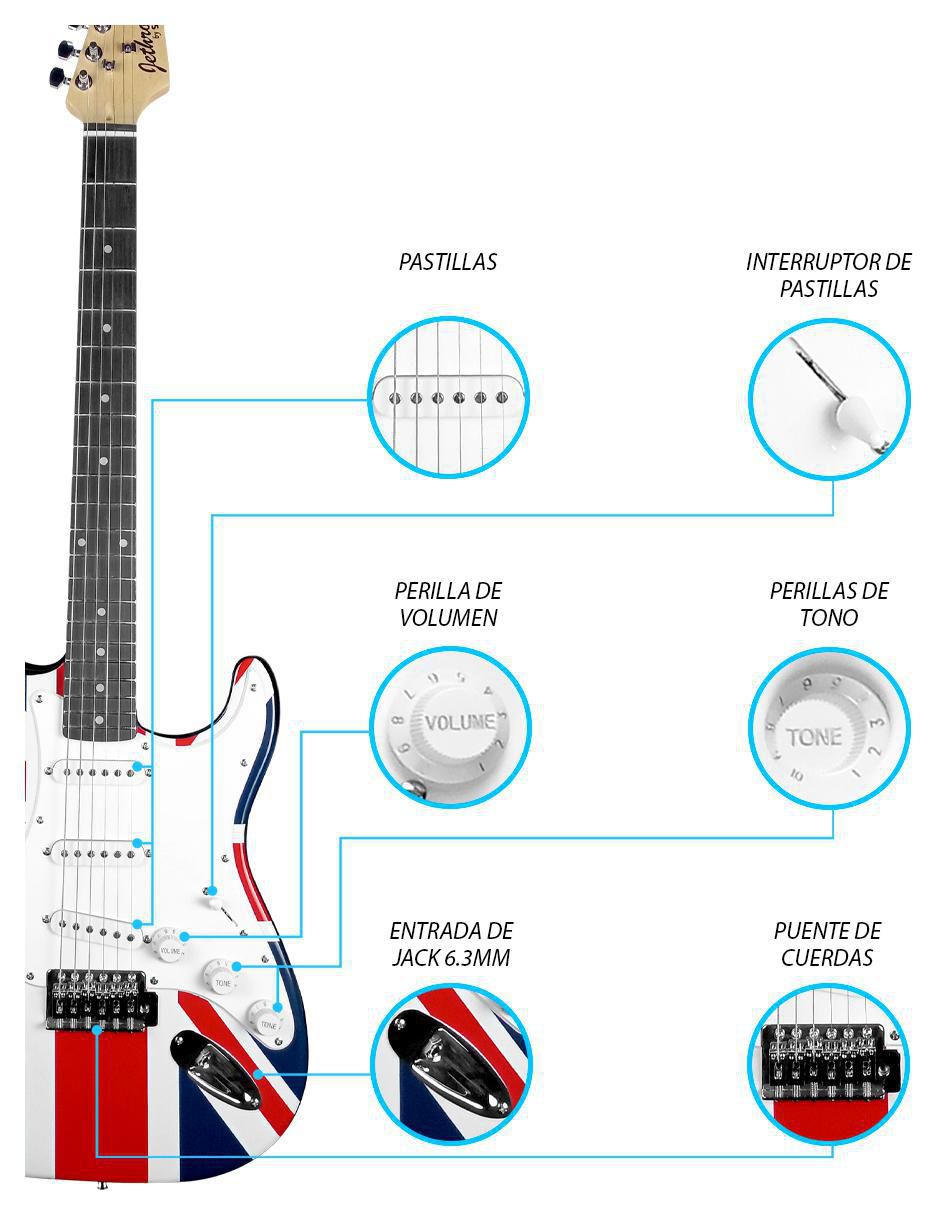 Kit guitarra eléctrica 022-SK 3