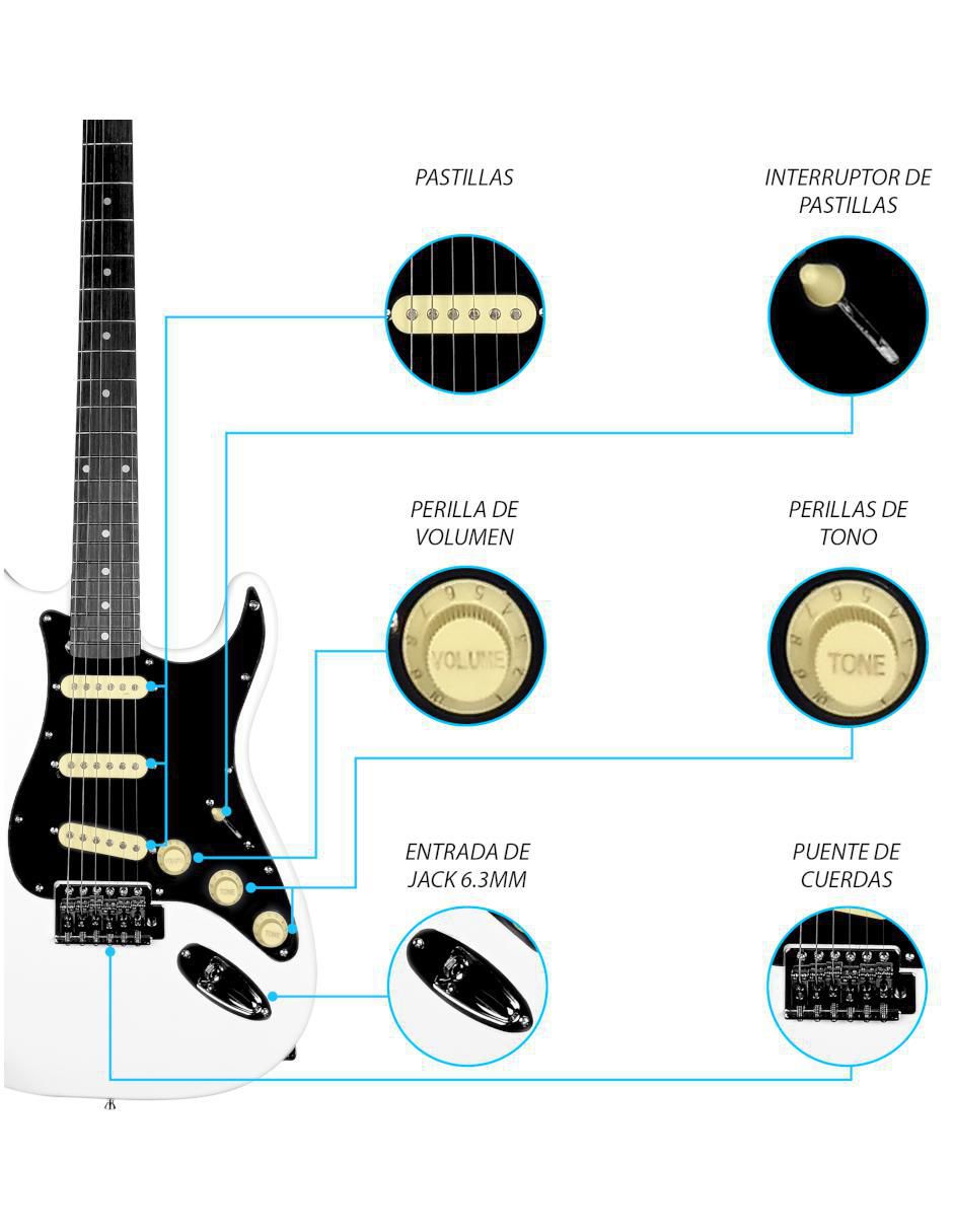 Kit guitarra eléctrica 023-sk 3