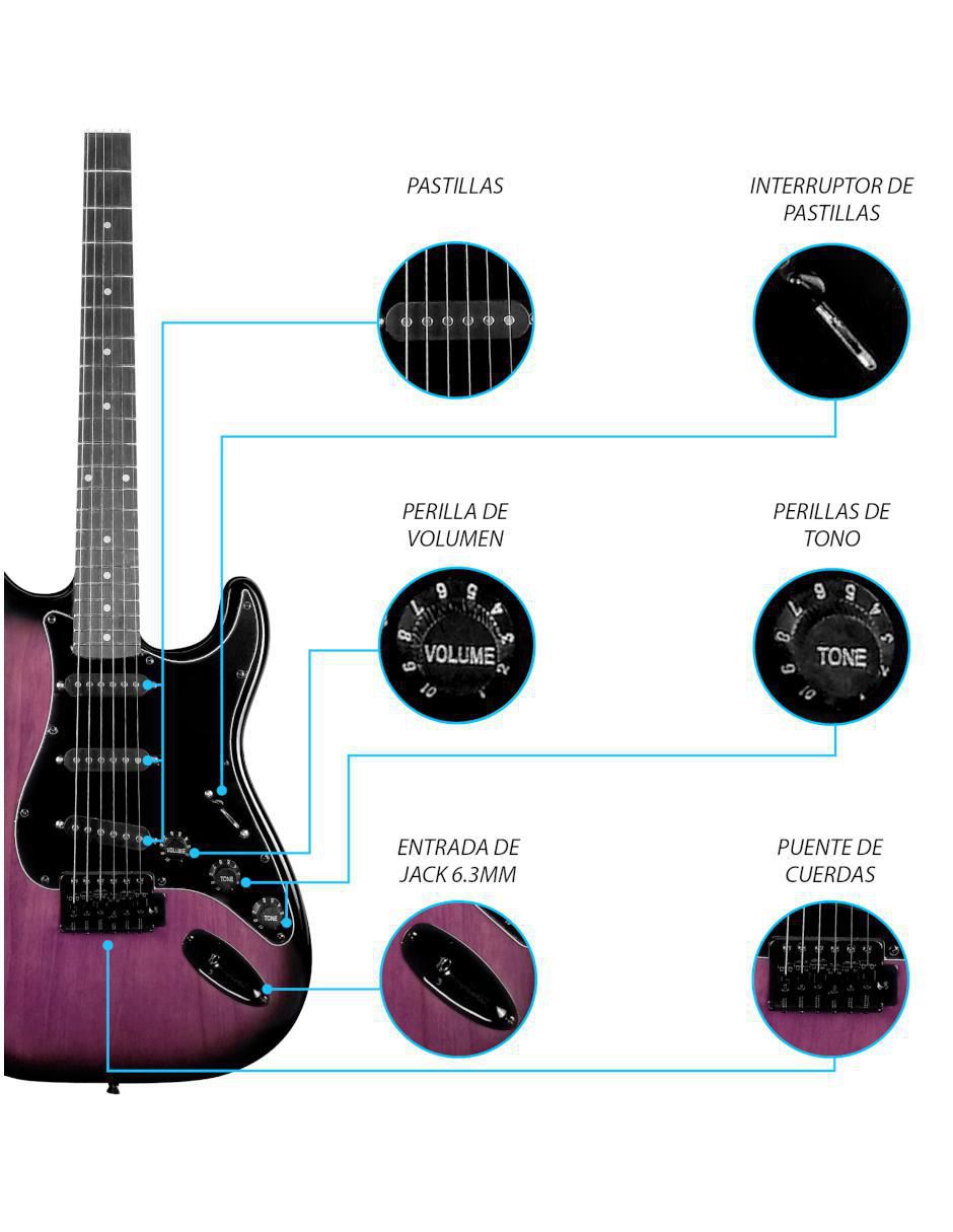 Guitarra eléctrica 024-SK 3