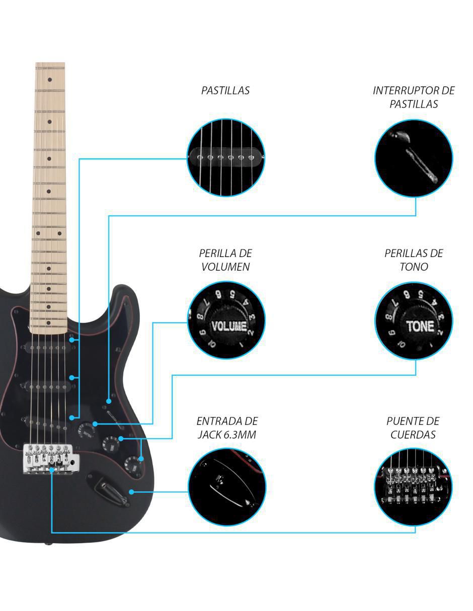 Kit guitarra eléctrica 025-sk 3