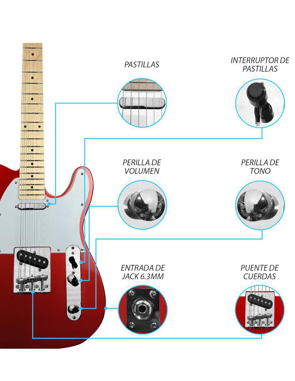 Kit guitarra eléctrica 029-SK 3