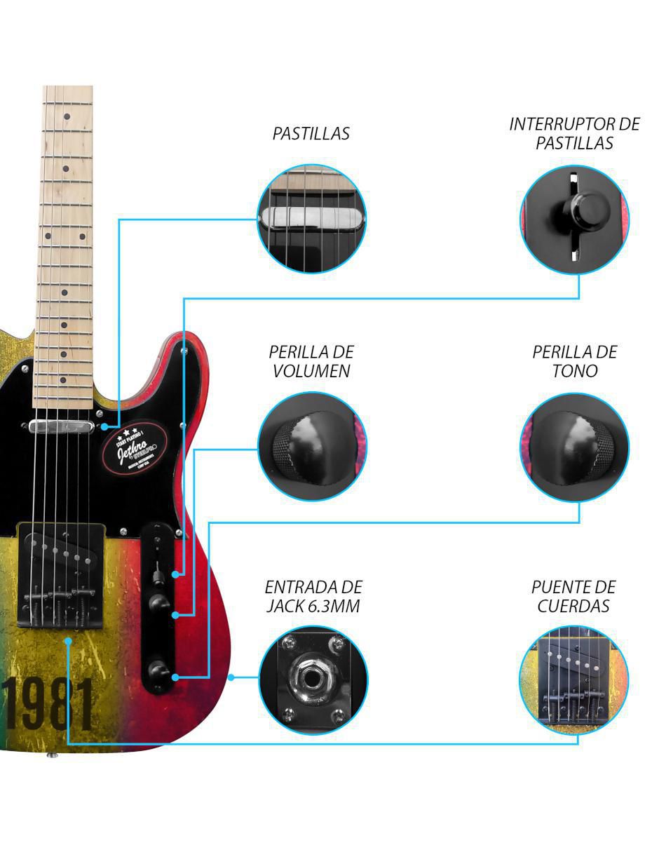 Guitarra eléctrica 074-SK 3