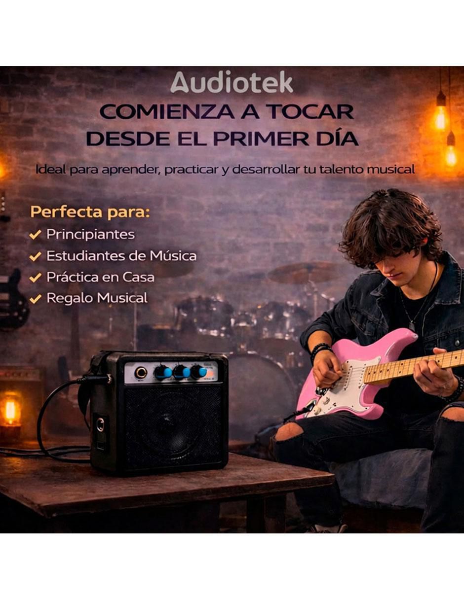 Kit guitarra eléctrica MKZ-ATGUITARROSA 4