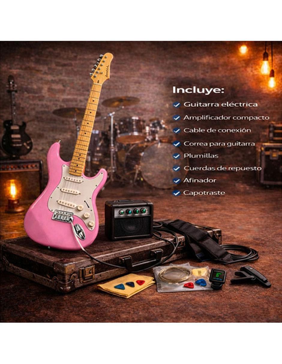 Kit guitarra eléctrica MKZ-ATGUITARROSA 6