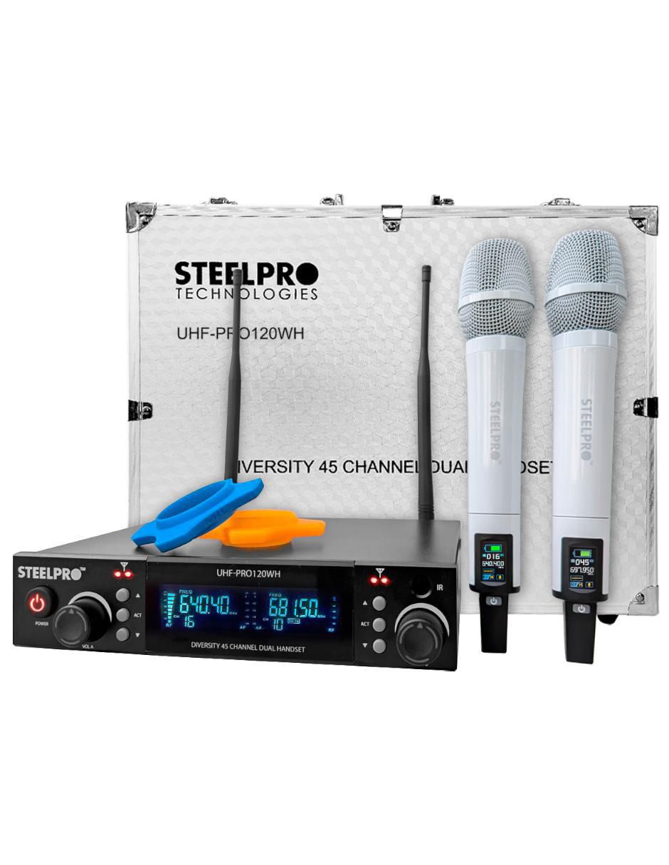 Micrófono profesional Inalámbrico uhf-pro120wh